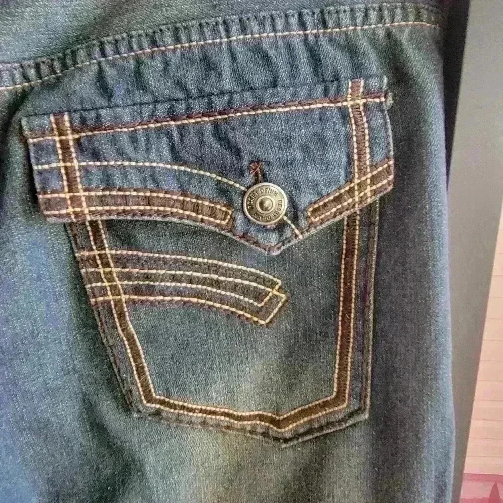 RESET Fashion DENIM Men's Jeans Blue/ Light Wash 40×32 Pockets Straight Classic - Picture 5 of 12